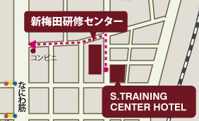 コンビニへの地図